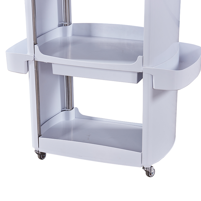 Professional Luxury Salon Trolley Cart with Drawers European Style Plastic Salon Furniture Set 3-Tier Shelf