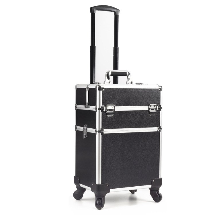 Large capacity vanity beauty salon Cosmetics Make Up Trolley Beauty Case