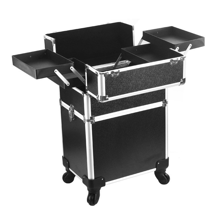Large capacity vanity beauty salon Cosmetics Make Up Trolley Beauty Case