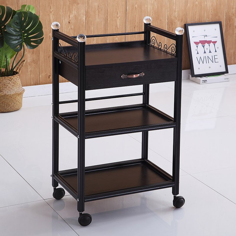 Ready to Ship Barber Sop Furniture Plastic Styling Salon Tool Beauty Hair Salon Side Trolley with wheels and Drawers