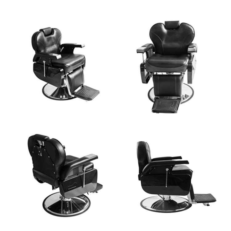 Antique Heavy-Duty Hydraulic Pump Barber Chair Beauty Salon Hot Sale Cheap Hairdressing Recliner Synthetic Leather Massage