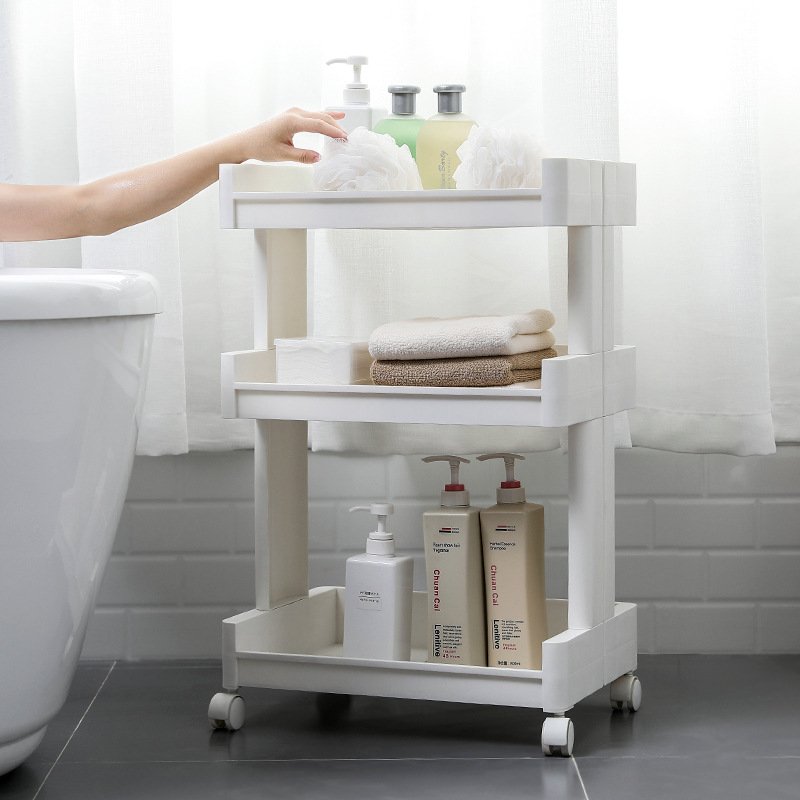 Multifunction 3 Tier Layer Beauty Salon Plastic Trolley Cart Spa Kitchen Lash Rolling Storage Cart with Wheels