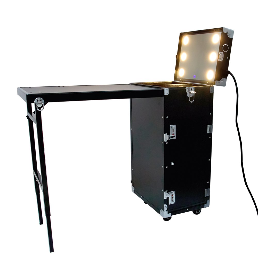 Latest Version Of Nail Beauty Station With LED and Lights Salon Table Nail Polish Trolley