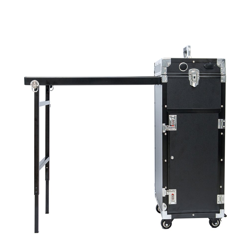 Latest Version Of Nail Beauty Station With LED and Lights Salon Table Nail Polish Trolley