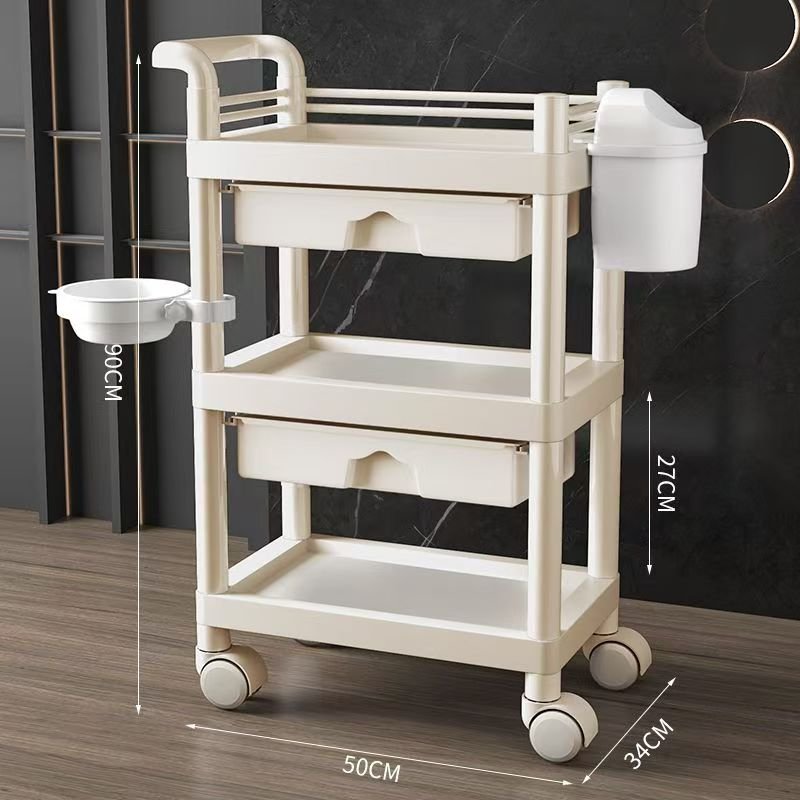 K Beauty salon special trolley Salon special trolley rack household mobile trolley
