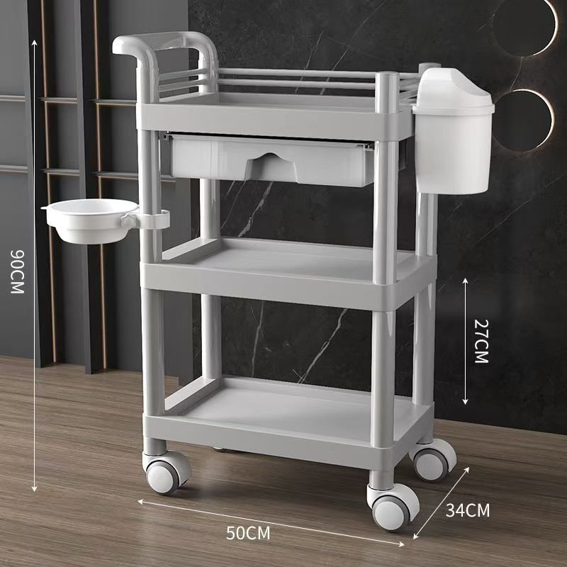 K Beauty salon special trolley Salon special trolley rack household mobile trolley