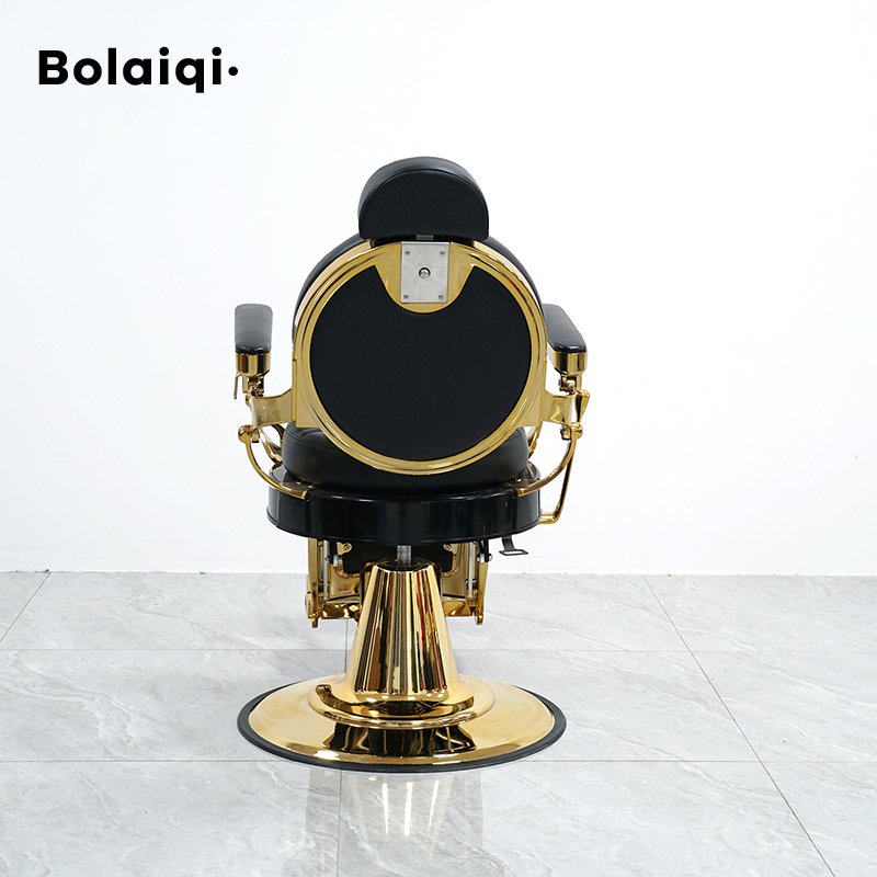 BOLAIQI cheap barber hairdressing chair gold new salon furniture hydraulic pump barber chairs