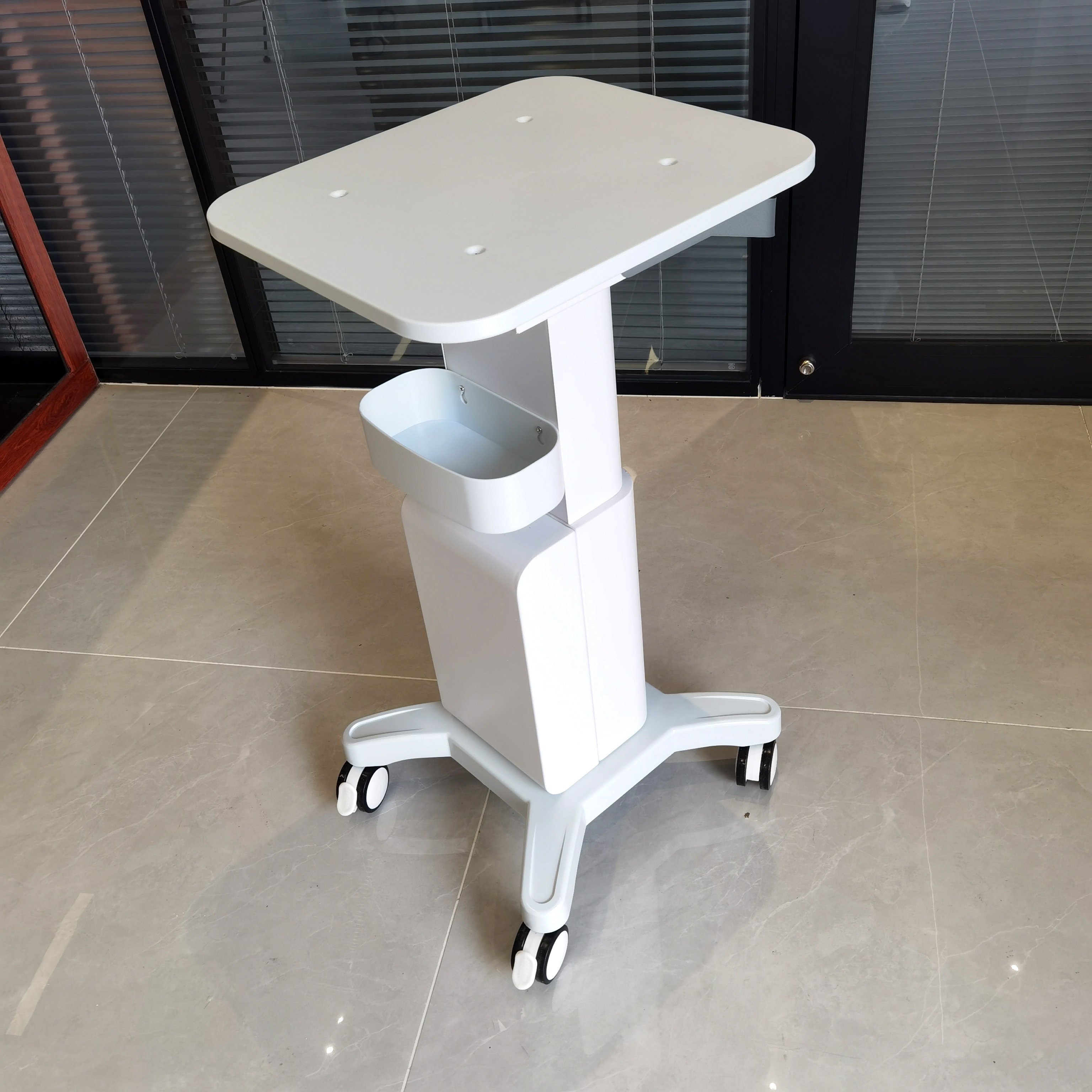 Facial Beauty Instrument Beauty Equipment pure white ABS spa salon beauty trolley