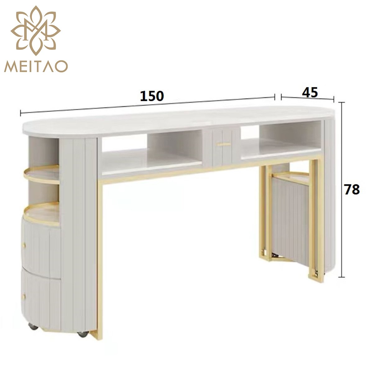 nails table salon manicure luxury with gold nail table manicure modern for nail station table with trolley