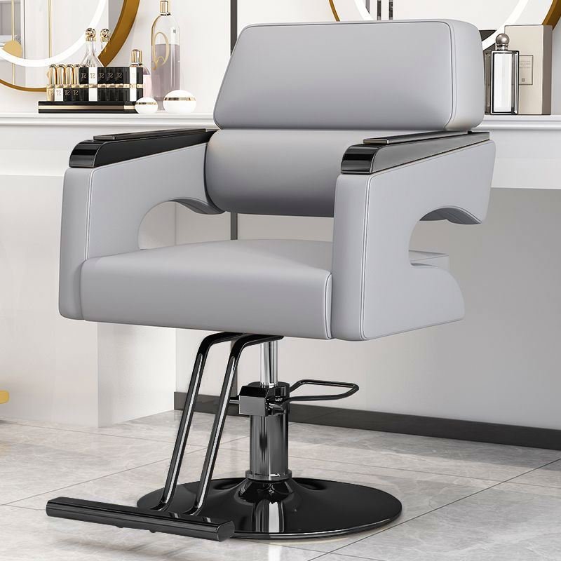 Light Luxury Modern Hydraulic Shaving Cutting Backrest Salon Chair With A Firm Base For Beauty Salon Shop