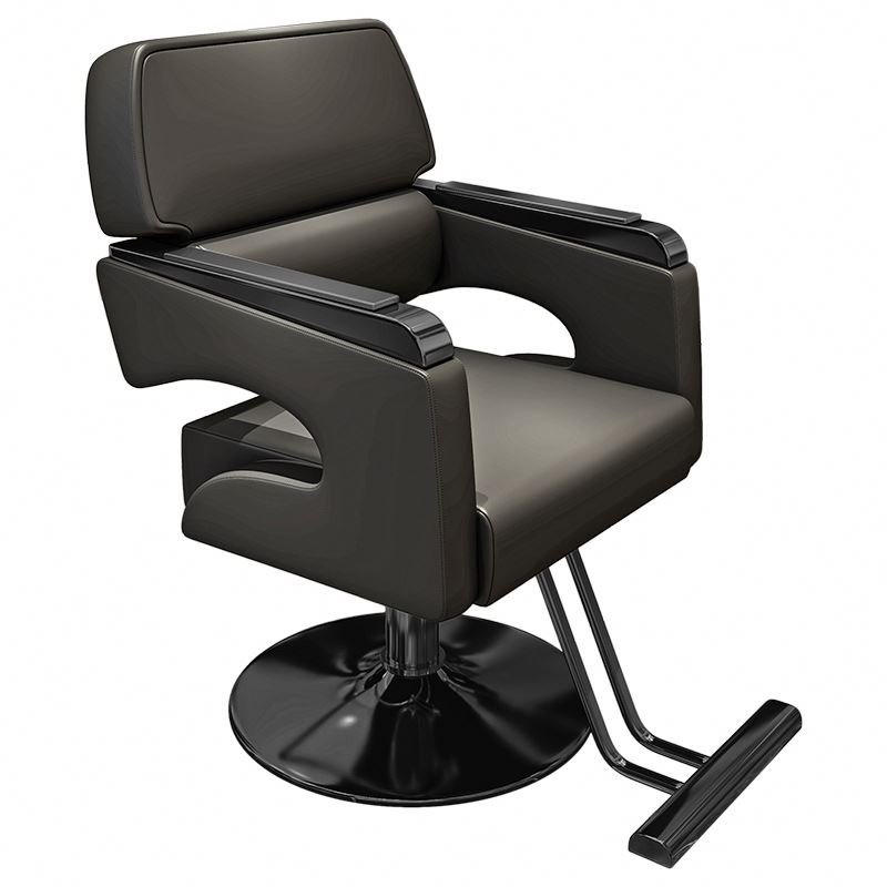 Light Luxury Modern Hydraulic Shaving Cutting Backrest Salon Chair With A Firm Base For Beauty Salon Shop