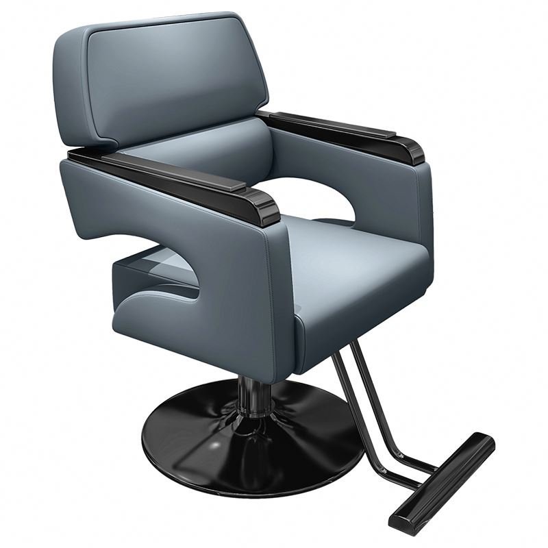 Light Luxury Modern Hydraulic Shaving Cutting Backrest Salon Chair With A Firm Base For Beauty Salon Shop