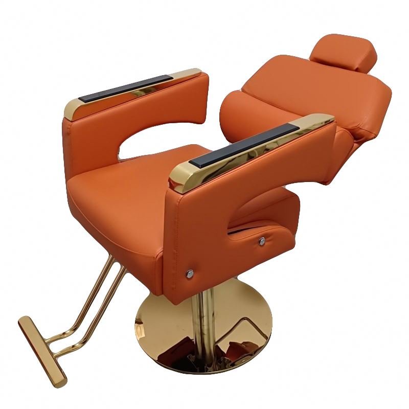 Light Luxury Modern Hydraulic Shaving Cutting Backrest Salon Chair With A Firm Base For Beauty Salon Shop