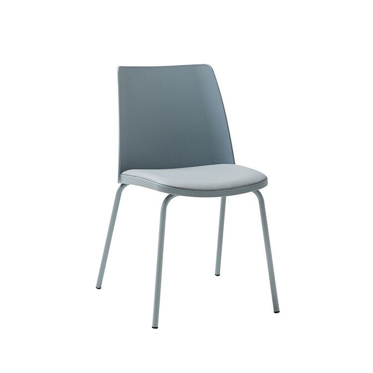 Modern Simple Iron Bar Chair Casual Padded High Stool With Backrest Dining Chair For Home Furniture