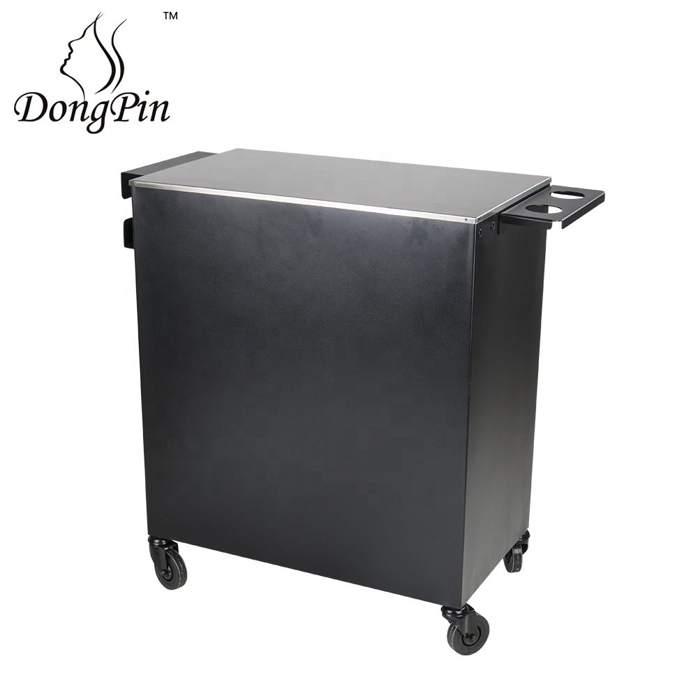 Dongpin iron portable tattoo workstation cart and storage salon trolley on wheels