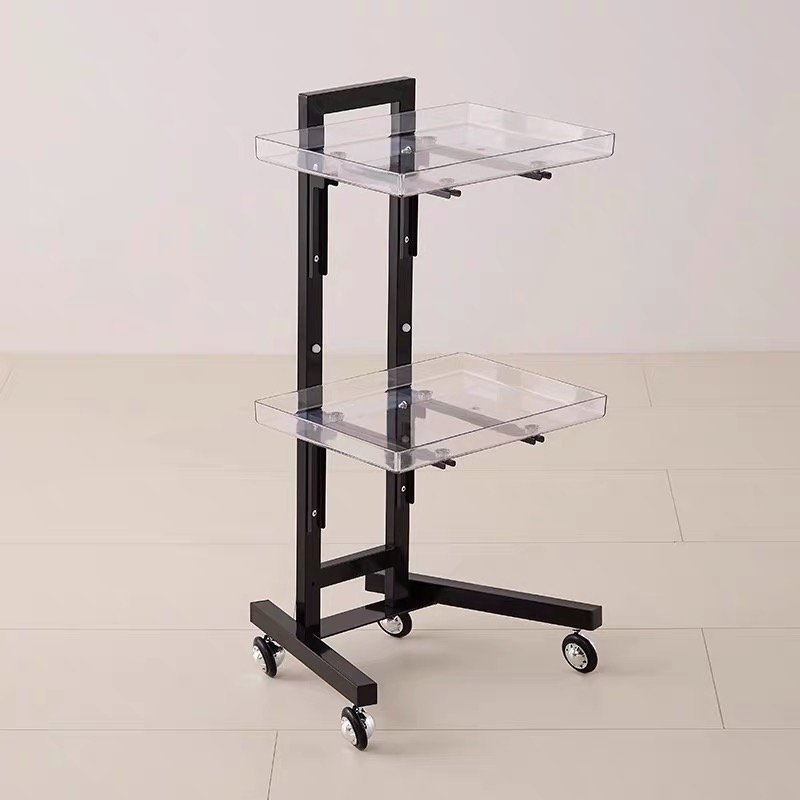 Barber Shop Furniture Beauty Salon Foldable Storage Tools Cart Hairdresser Spa Acrylic Trolley