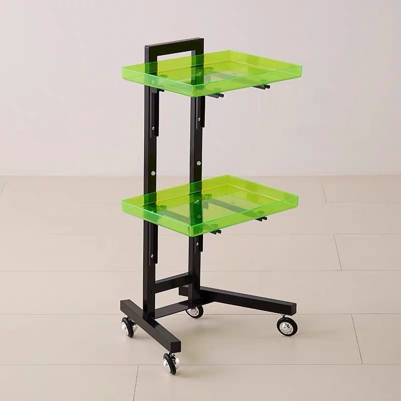 Barber Shop Furniture Beauty Salon Foldable Storage Tools Cart Hairdresser Spa Acrylic Trolley