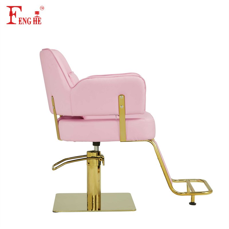 Hot Sale Fashion Design pink chair barbers chairs hair salon chair for barber