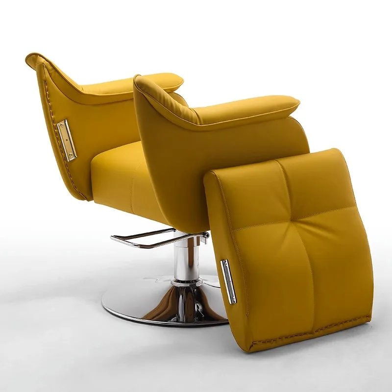 Barber Chair for Sale Hydraulic Salon Barber Chair Golden Hot Selling Barber Chairs Leather Wooden Packing