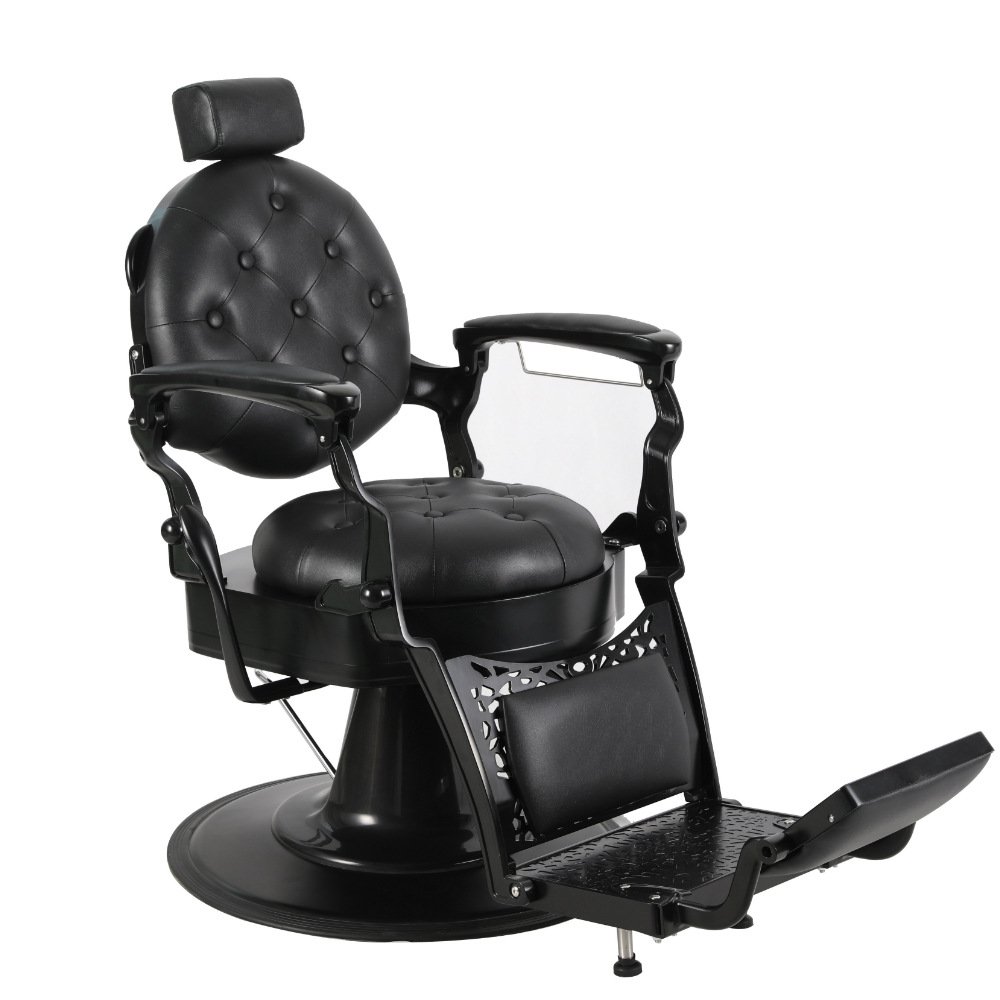 Hydraulic Hair Cutting Reclining Grooming Massage Chair Retro Salon Hairdressing Barber Chair