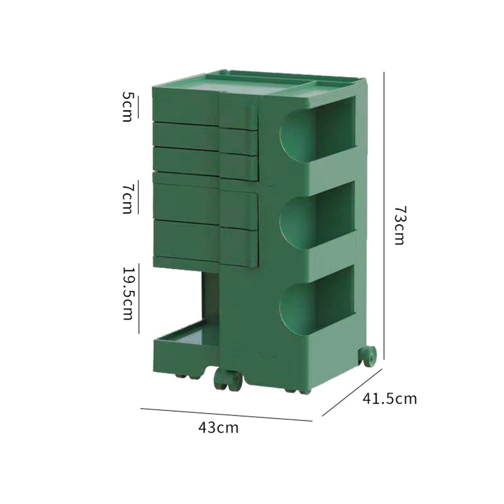 Plastic Movable Hair Salon Beauty Hairdressing Trolley Cart for barber shop