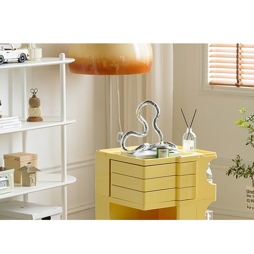 Plastic Movable Hair Salon Beauty Hairdressing Trolley Cart for barber shop