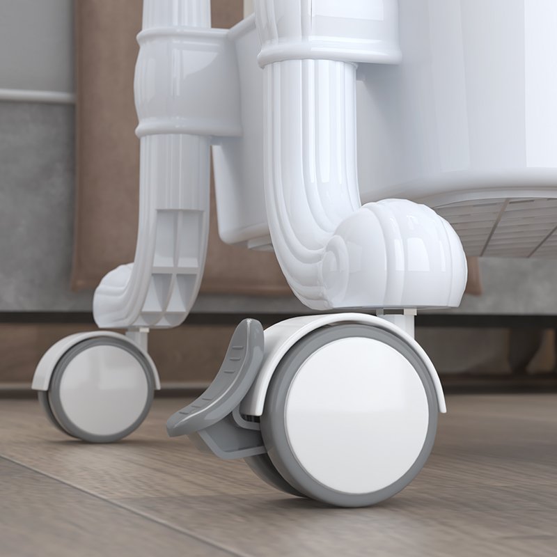 New Design Beauty Center Tools Multi-function Storage Stable 360 Rotation ABS Beauty Spa Trolley Cart