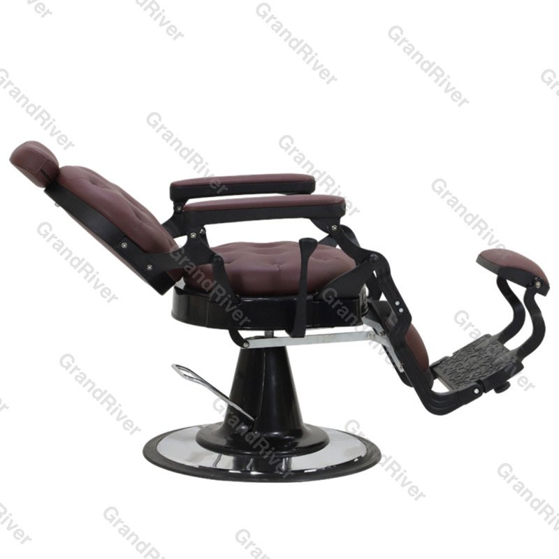 Hot Sale Silver Barber Shop Equipment Antique Barber Chair for Hair Salon Luxury Barber Chair