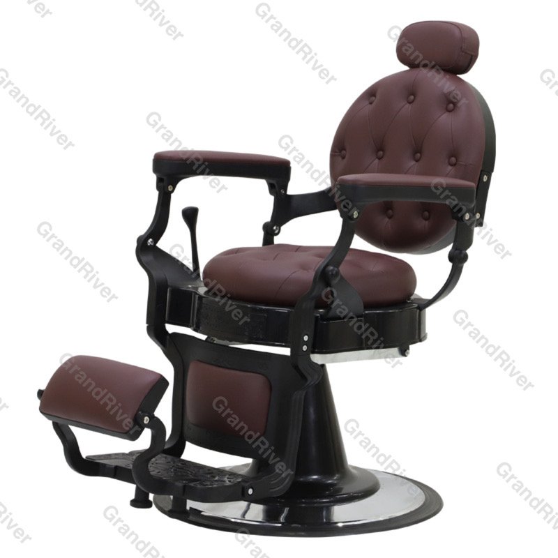 Hot Sale Silver Barber Shop Equipment Antique Barber Chair for Hair Salon Luxury Barber Chair