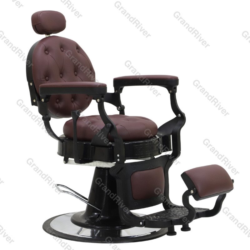 Hot Sale Silver Barber Shop Equipment Antique Barber Chair for Hair Salon Luxury Barber Chair