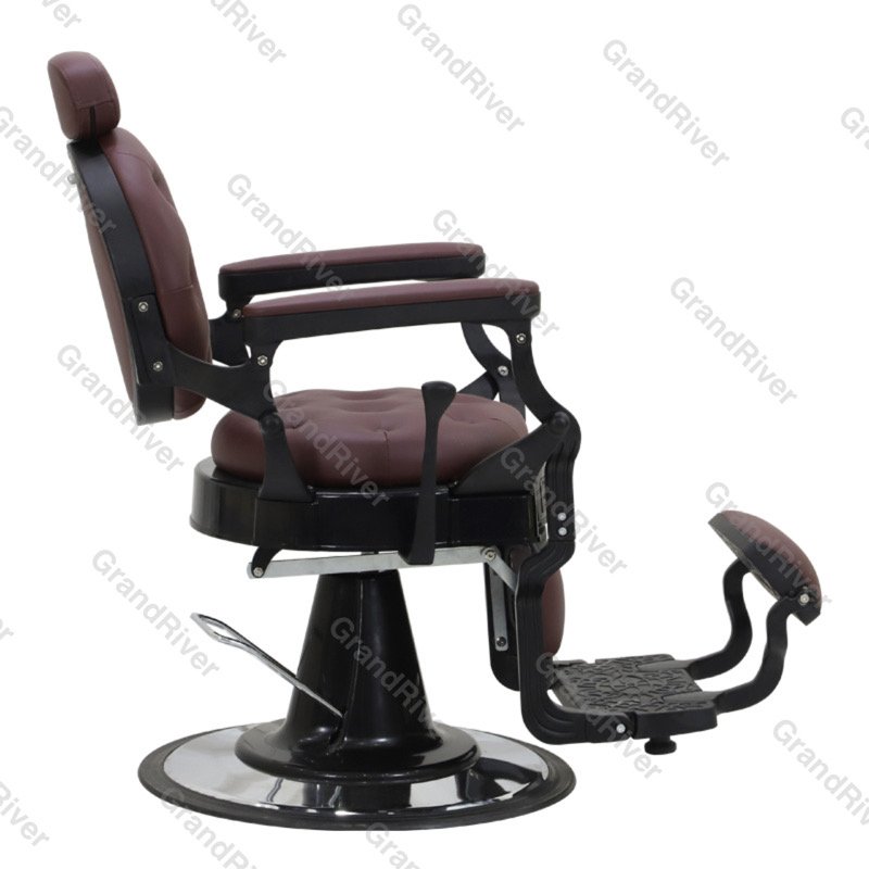 Hot Sale Silver Barber Shop Equipment Antique Barber Chair for Hair Salon Luxury Barber Chair