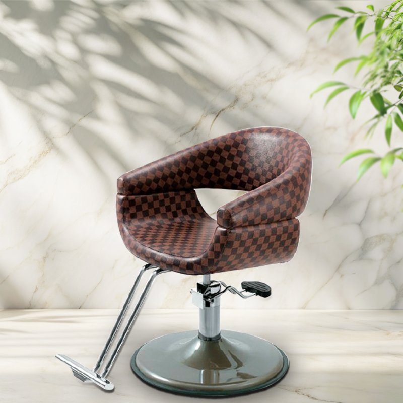 Jincheng hairdressing salon styling chair lifting rotating fashion barber chair modern ladies barber salon styling chair