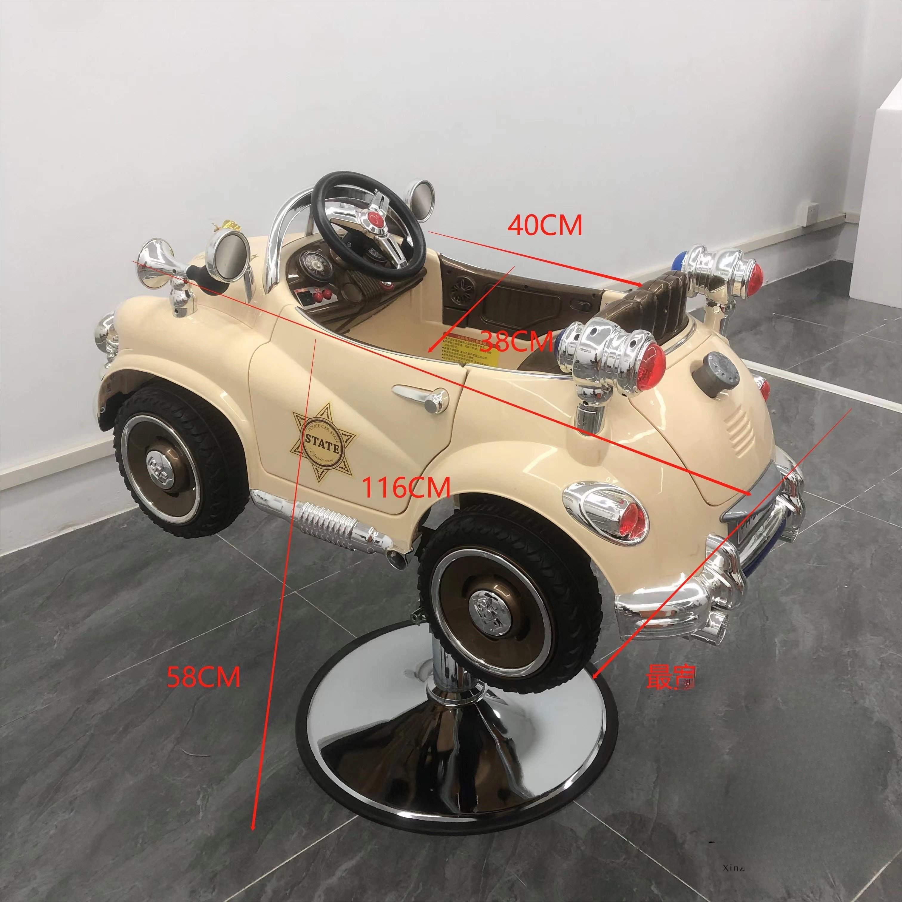 Kids Barber Chairs Car Hairdressing Kids Salon Chair Children Hair Salon Equipment Set Salon Furniture