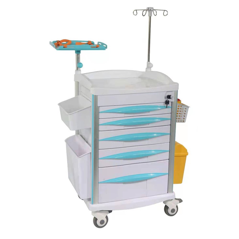 Hot Selling Emergency Hospital Abs Trolley With Low Price