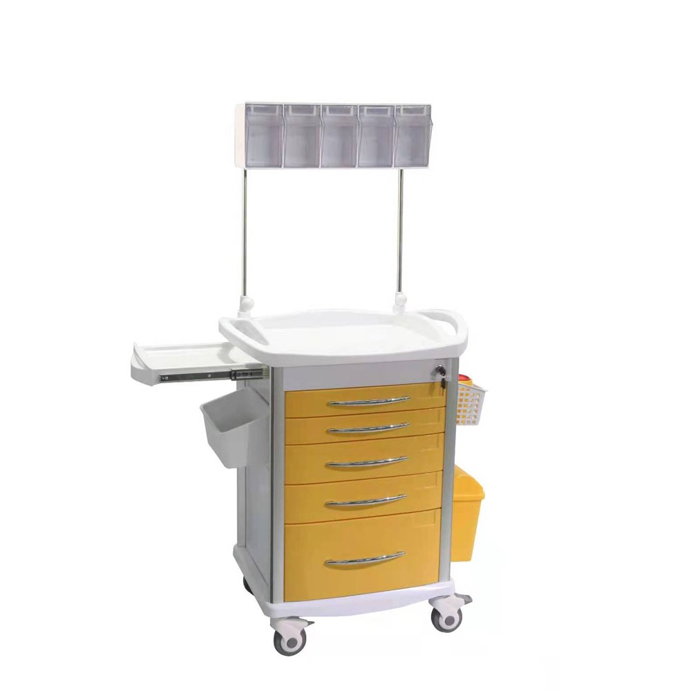 Hot Selling Emergency Hospital Abs Trolley With Low Price