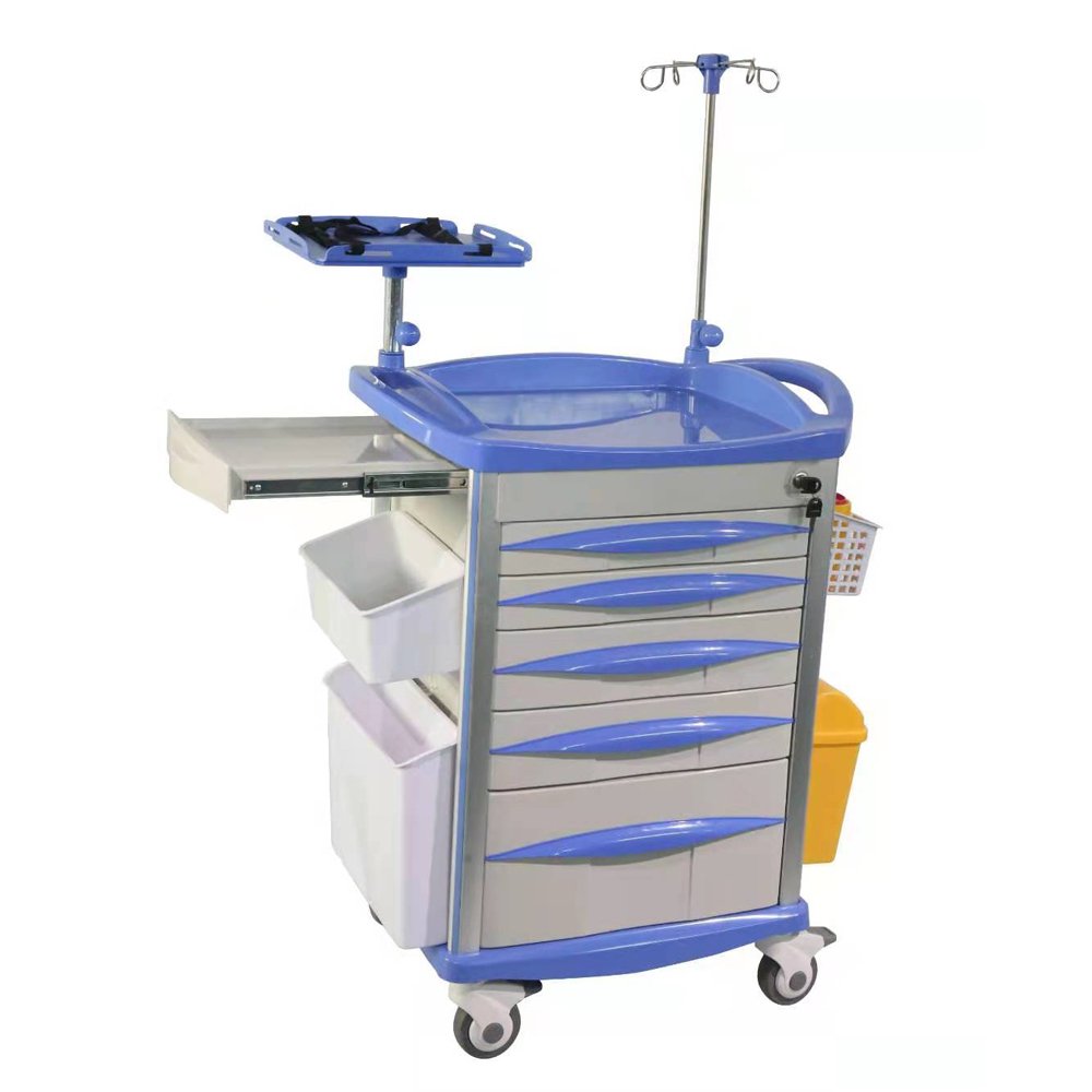 Hot Selling Emergency Hospital Abs Trolley With Low Price