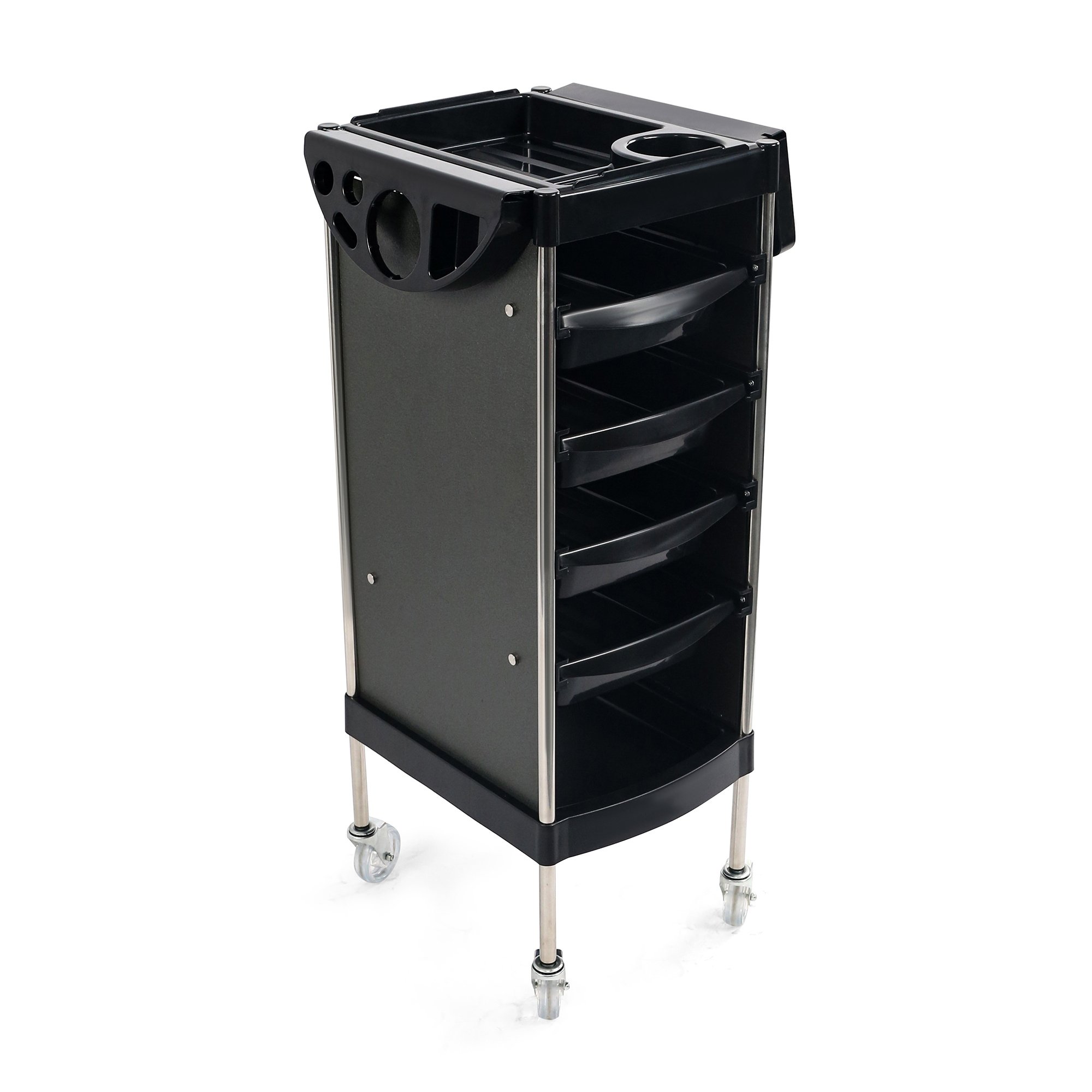 Factory wholesale black salon trolley hairdressing for beauty salon