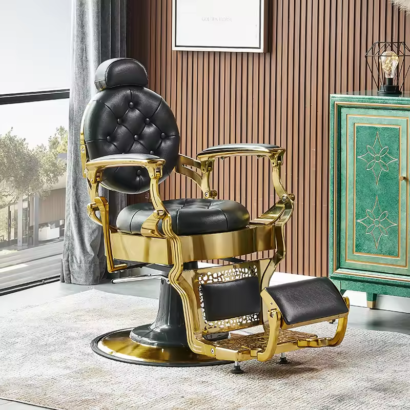 popular discount prices Height adjustable barber chairs modern salon can be customized