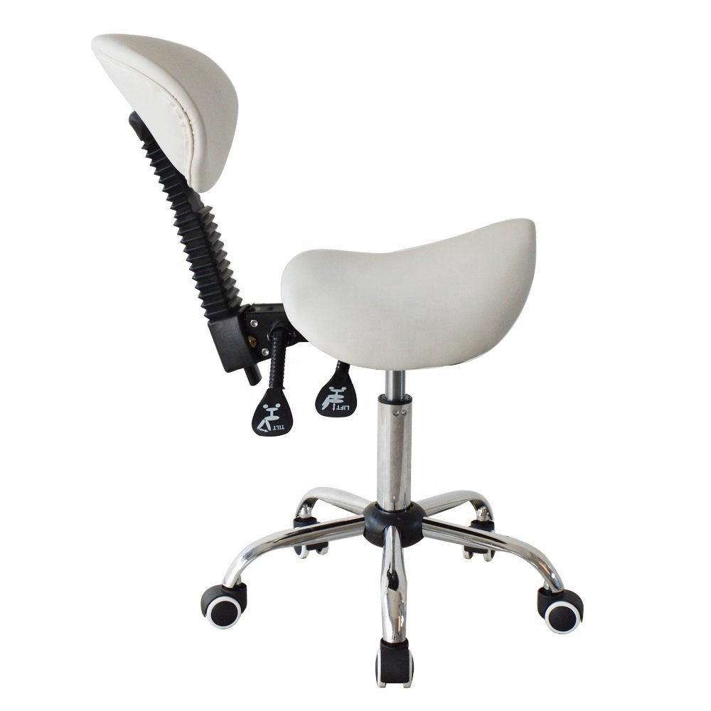 Medical Hospital adjustable dental Barber recliner backrest Saddle Chair Leather stool