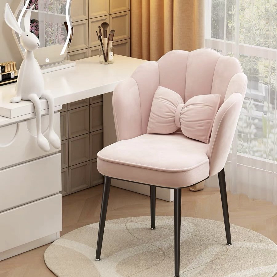 Kudan Household Minimalist Modern Light Luxury Petal Chair Backrest Internet Famous Nail Art Salon Female Chair