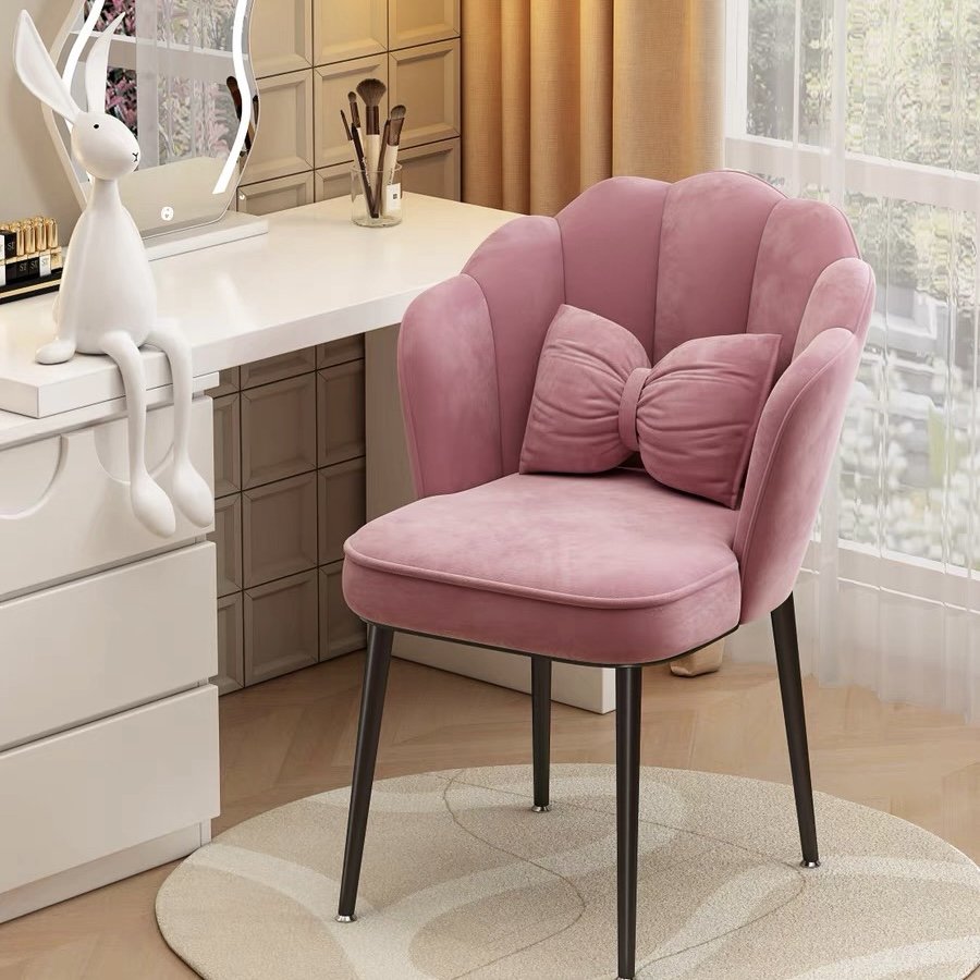 Kudan Household Minimalist Modern Light Luxury Petal Chair Backrest Internet Famous Nail Art Salon Female Chair