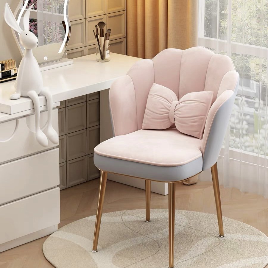 Kudan Household Minimalist Modern Light Luxury Petal Chair Backrest Internet Famous Nail Art Salon Female Chair