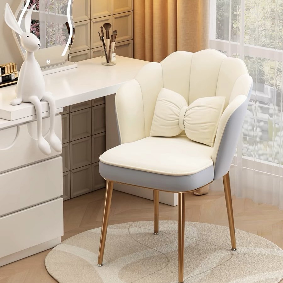 Kudan Household Minimalist Modern Light Luxury Petal Chair Backrest Internet Famous Nail Art Salon Female Chair