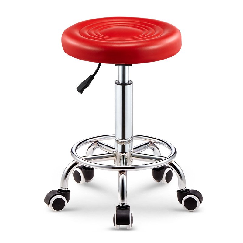 Beauty Salon Equipment Hairdressing Funiture Adjustable Hydraulic Barber Rolling Stool Beauty Chair For Hair Cut