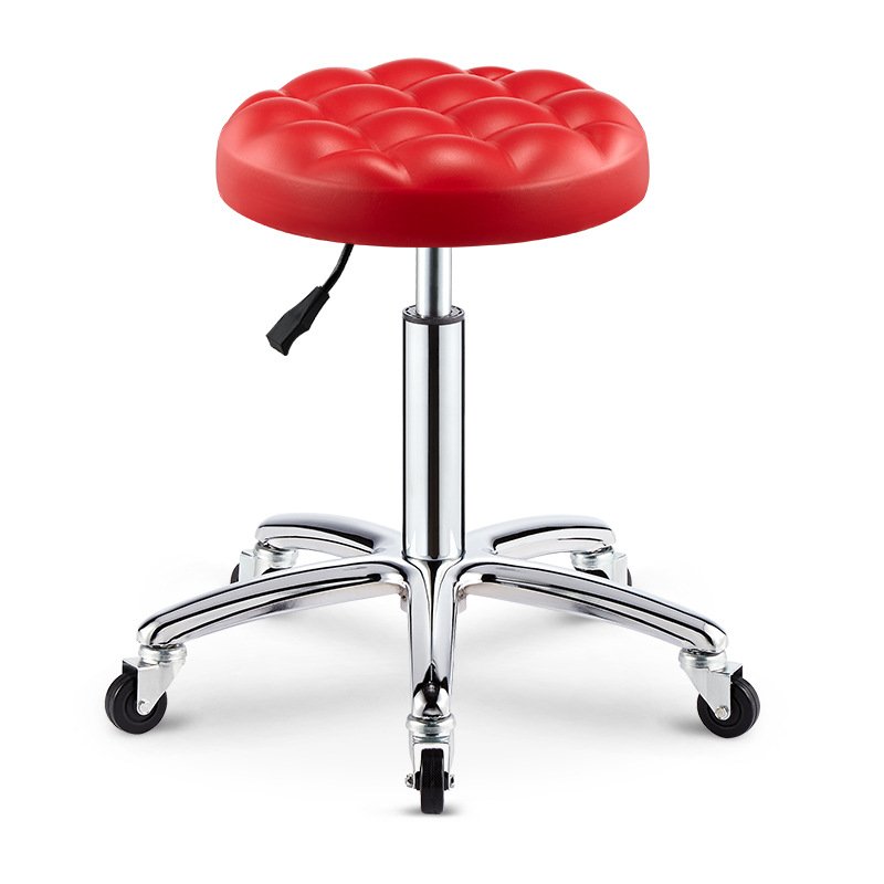 Beauty Salon Equipment Hairdressing Funiture Adjustable Hydraulic Barber Rolling Stool Beauty Chair For Hair Cut