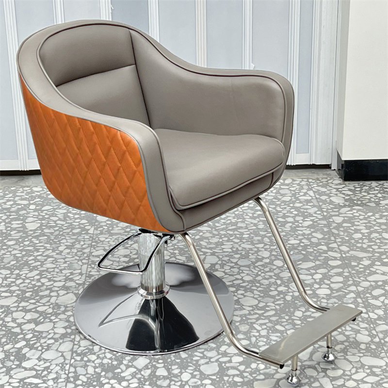 Honggang's new small leisure barber chair can be customized in different colors and light luxury styles