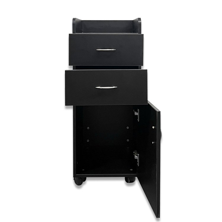 Modern Metal Frame Hair layer cart Beauty Salon cart Trolley With Dryer Holders