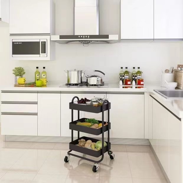 Wallybeauty Luxury Beauty SPA Furniture 3-tier Trolley