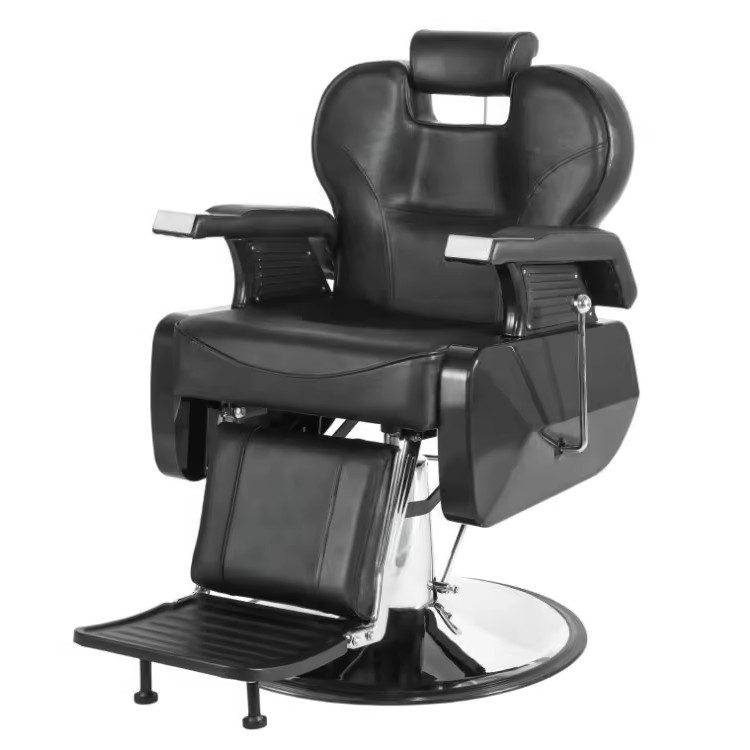 Modern Design Reclining Hydraulic Hair Cutting Chair for Salon Styling Comfortable Barber Chair Set for Beauty Salon Furniture