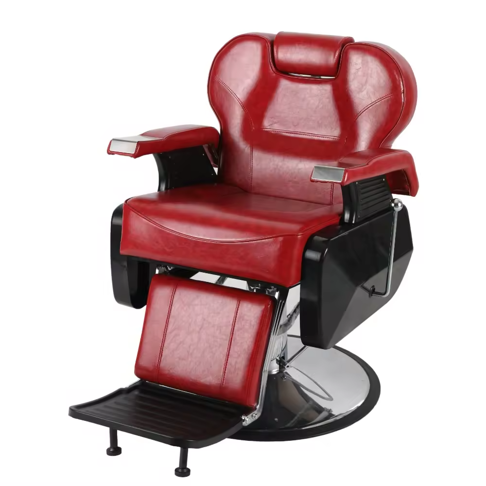 Modern Design Reclining Hydraulic Hair Cutting Chair for Salon Styling Comfortable Barber Chair Set for Beauty Salon Furniture